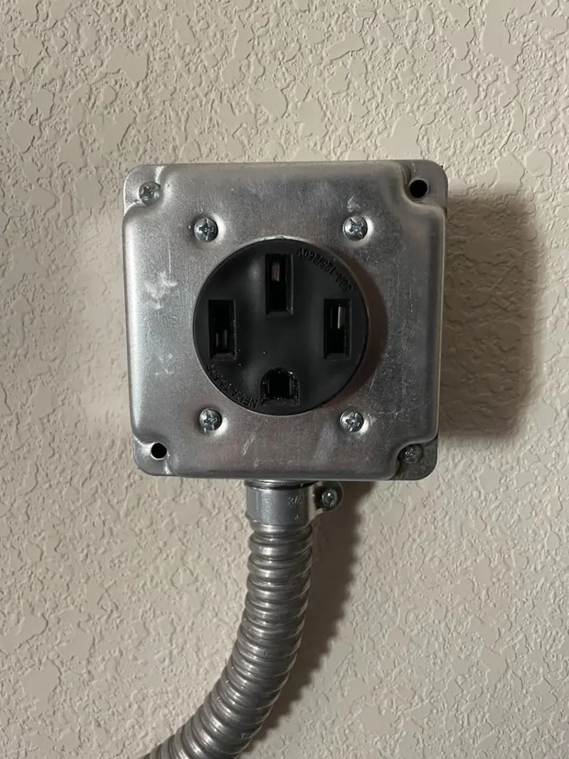 NEMA 14-50 outlet installed for Smart Home Electrical in Jim Thorpe